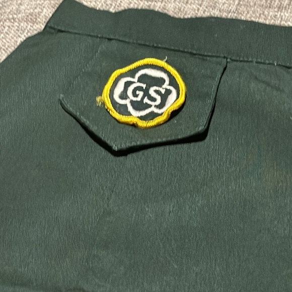Vintage 60s Girl Scouts High Rise Uniform Skirt Hunter Green - Picture 4 of 9